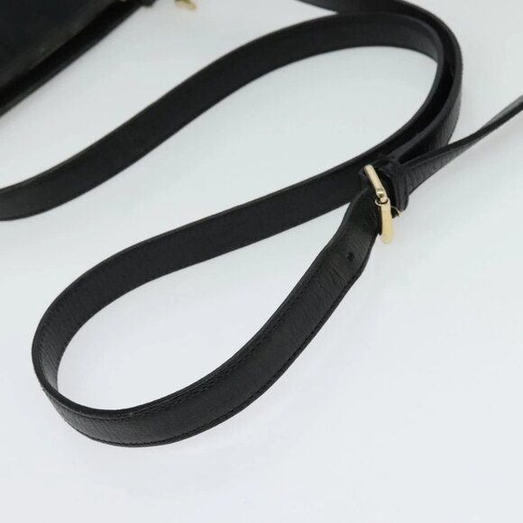 GUCCI GG Canvas Sherry Line Shoulder Bag Black Gold - Picture 7 of 16